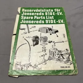 910E-EV JONSERED Chainsaw Illustrated Spare