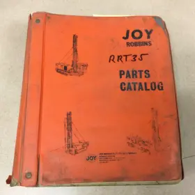 RRT35 JOY Rotary Drill Manual Book Catalog Carrier Mount