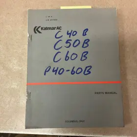 00-6025 KALMAR Ac Fork Lift Manual Book Catalog