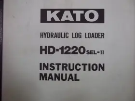 HD-1220SEL-II KATO Log Loader Instruction Operation Manual #2