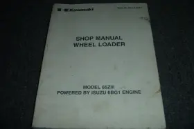 65ZIII KAWASAKI Wheel Loader Isuzu Engine Service Repair Xz