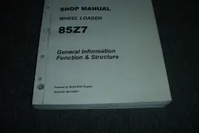 6HK1 KAWASAKI Wheel Loader Isuzu Structure Service Repair Xz