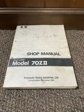 70ZII KAWASAKI Wheel Loader Repair Service Manual