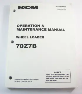 9310800750 KAWASAKI CONSTRUCTION EQUIPMENT Wheel Loader
