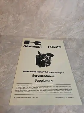 FD501D KAWASAKI Service Manual Supplement
