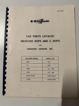 ZZE303802 KAWASAKI Medford Loaders Catalog