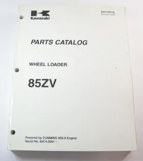 9331100132 KAWASKI CONSTRUCTION EQUIPMENT Kawasaki Wheel Book