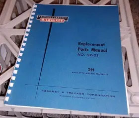 HR-23 KEARNEY TRECKER Manual Book Milling