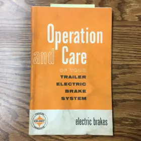 OC-963A KELSEY Operation Care Manual Electric Trailer Brakes