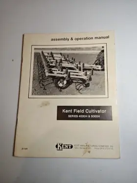 4000H KENT Field Cultivator Operation Manual