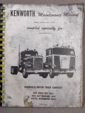 K-125 KENWORTH Semi Tractor Manual Chassis
