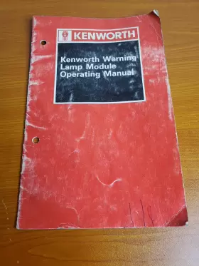 KW4111 KENWORTH Lamp Warning Module Operating Manual #2