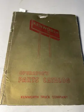 W925 KENWORTH Operators Catalog Chassis Book
