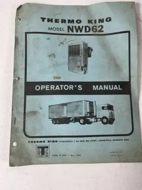 NWD62 KING Thermo Operators Manual Hvac