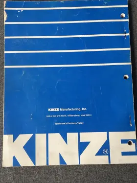 M0158 KINZE Preliminary Operator Manual Grain Auger Wagons #2