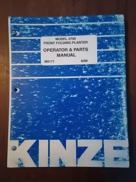M0171 KINZE Front Folding Planter Operator Manual