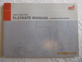 DK501 KIOTI Tractor Flat Rate Manual Daedons
