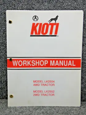 LK2552 KIOTI Tractor Workshop Service Repair Manual
