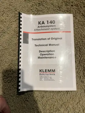 04.2019 KLEMM Ka Technical Excavator Drill