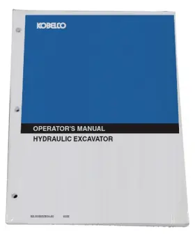 87493795NA KOBELCO Blade Runner Acera Sr Tier Owners Manual