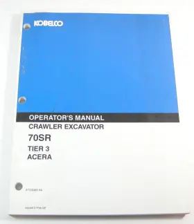 97729485 KOBELCO CONSTRUCTION EQUIPMENT Tier Acera Excavator