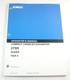 S2PV00032ZE01 KOBELCO CONSTRUCTION EQUIPMENT Acera Tier