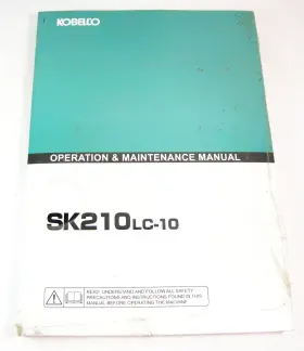 SKLC10 KOBELCO CONSTRUCTION EQUIPMENT Excavator Operators Up