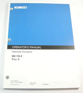 YM91Z00025PI KOBELCO CONSTRUCTION EQUIPMENT Tier Excavator