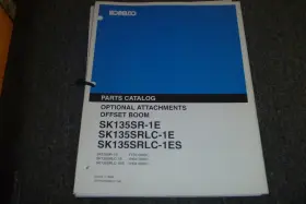 SK135SRLC-1ES KOBELCO Excavator Offset Boom Catalog Manual