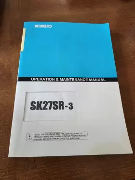 SK27SR-3 KOBELCO User Manual
