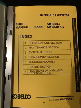 SK330-9 KOBELCO Manual Hydraulic Excavator #2