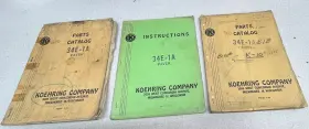 34E-1B KOEHRING Paver Instruction Manuals Set