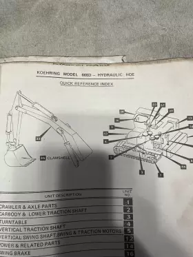 666D KOEHRING Excavator Operators Manual #3