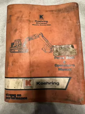 666D KOEHRING Excavator Operators Manual