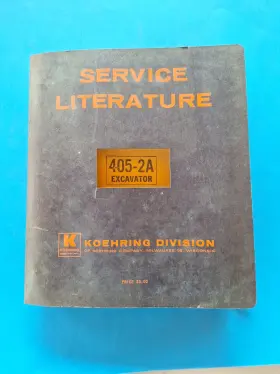 405-2A KOEHRING-BANTAM Excavator Catalog Manual