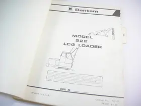522-79 KOEHRING BANTAM FORESTRY EQUIPMENT Log Loader Manual