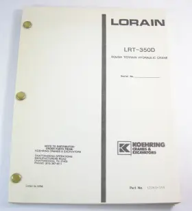 12261-155 KOEHRING CONSTRUCTION EQUIPMENT Lorain Rough Crain