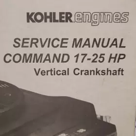 17-25 KOHLER Engines Service Manual Command Vertical Revised #2