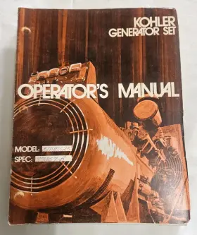 5MMS25 KOHLER Generator Set Engine Operator Manual