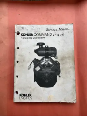CH18-750 KOHLER Command Horizontal Engine Service Manual
