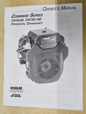 CH730-740 KOHLER Engines Owners Manual Command Horizontal