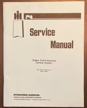 GSS-1465-1 KOHLER Ribbon Service Manual Engine Fuel