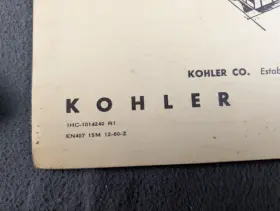 K161T KOHLER Air Cooled Engine Manual #3