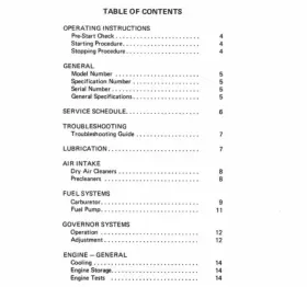 K321 KOHLER Tractor Engine Service Manual #3