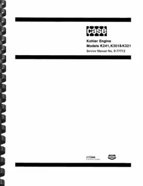 K321 KOHLER Tractor Engine Service Manual