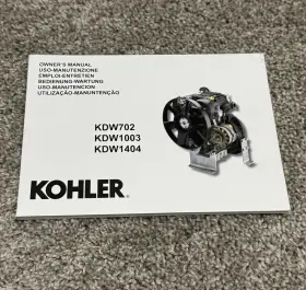 KDW1404 KOHLER Engine Owners Manual