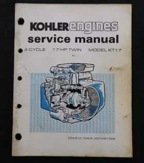 KT17 KOHLER Twin Cylinder Gas Engine Service Manual