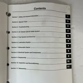 TP-2428-A KOHLER Engines Command Horizontal Crankshaft Manual #3