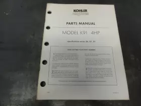 TP-392-C KOHLER Engine Manual