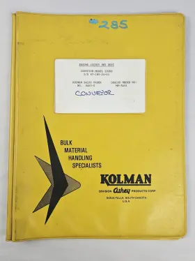 202HS KOLMAN ATHEY Conveyor Troubleshooting Manual